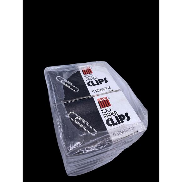 Acco Paper Clips Bulk Lot 26 Boxes HUGE Vintage New 100 Per Box Wholesale Office - Picture 5 of 6